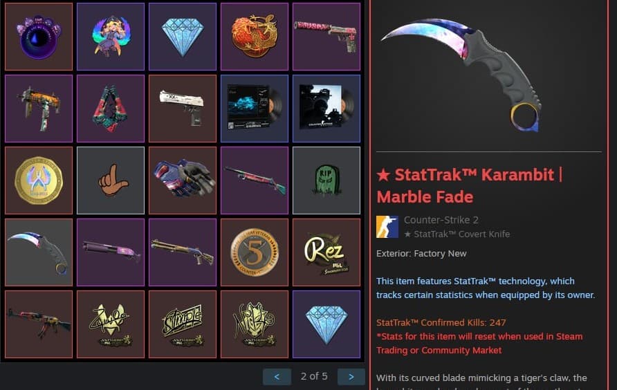 🍑ПРАЙМ CS2 NFA с Ножами (Жир) ∙ CS2 Prime NFA (High price knives)